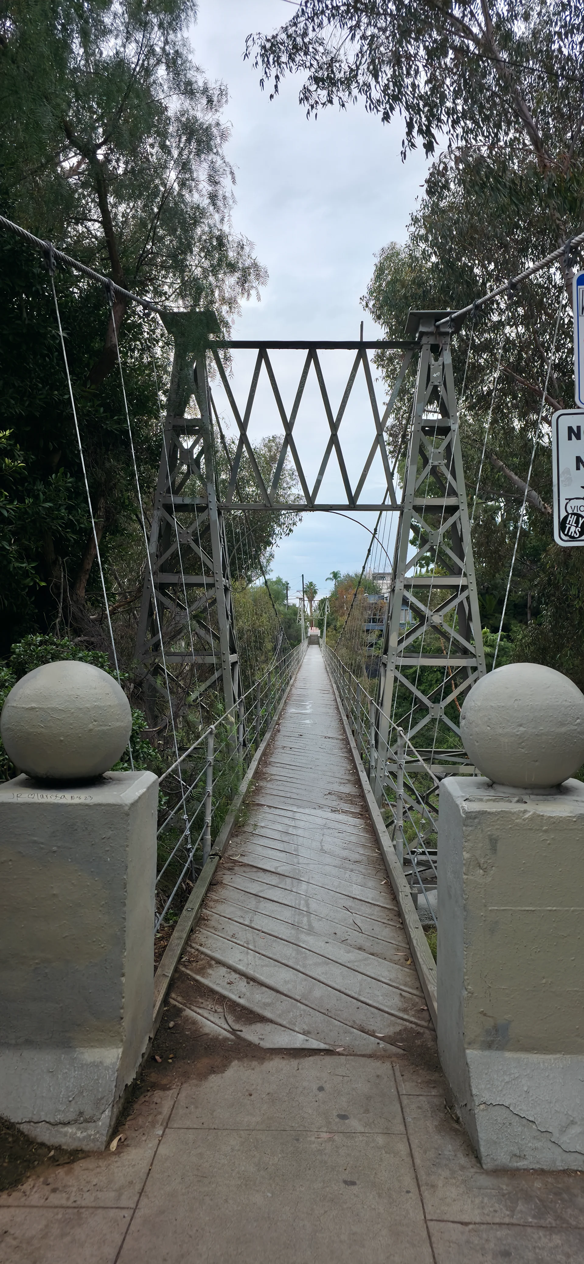 Spruce Street Suspension Bridge