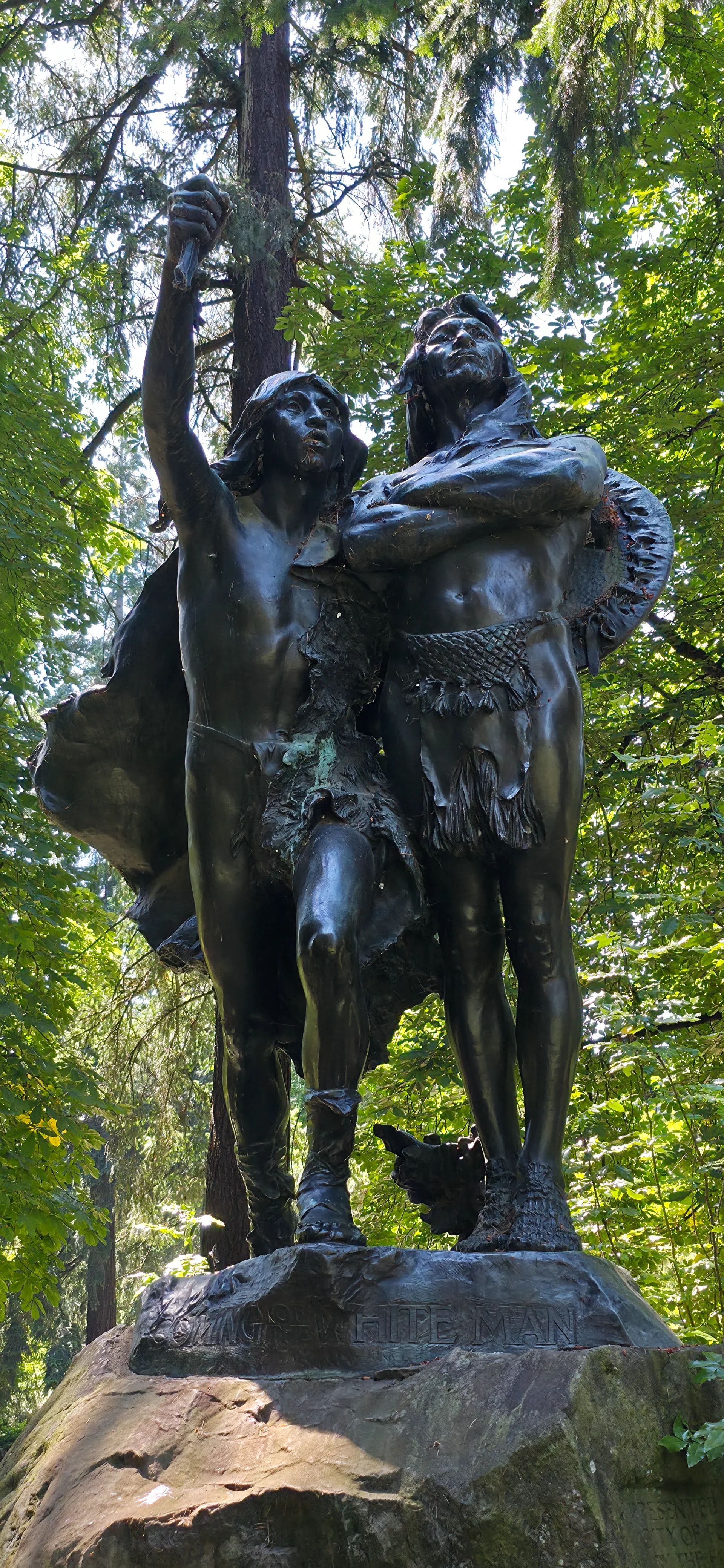 Coming of the White Man Statue