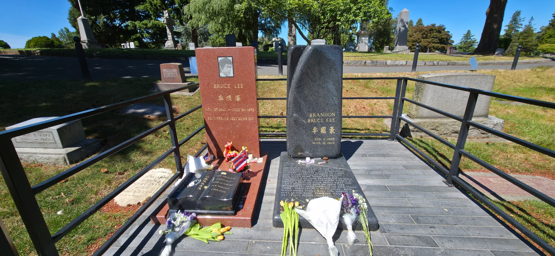 Bruce Lee and Brandon Lee Grave Sites
