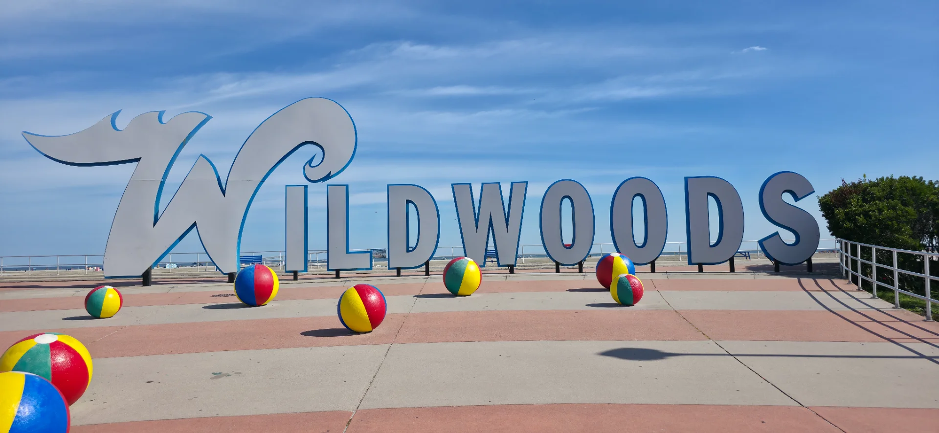 Wildwoods Beach Ball Sign