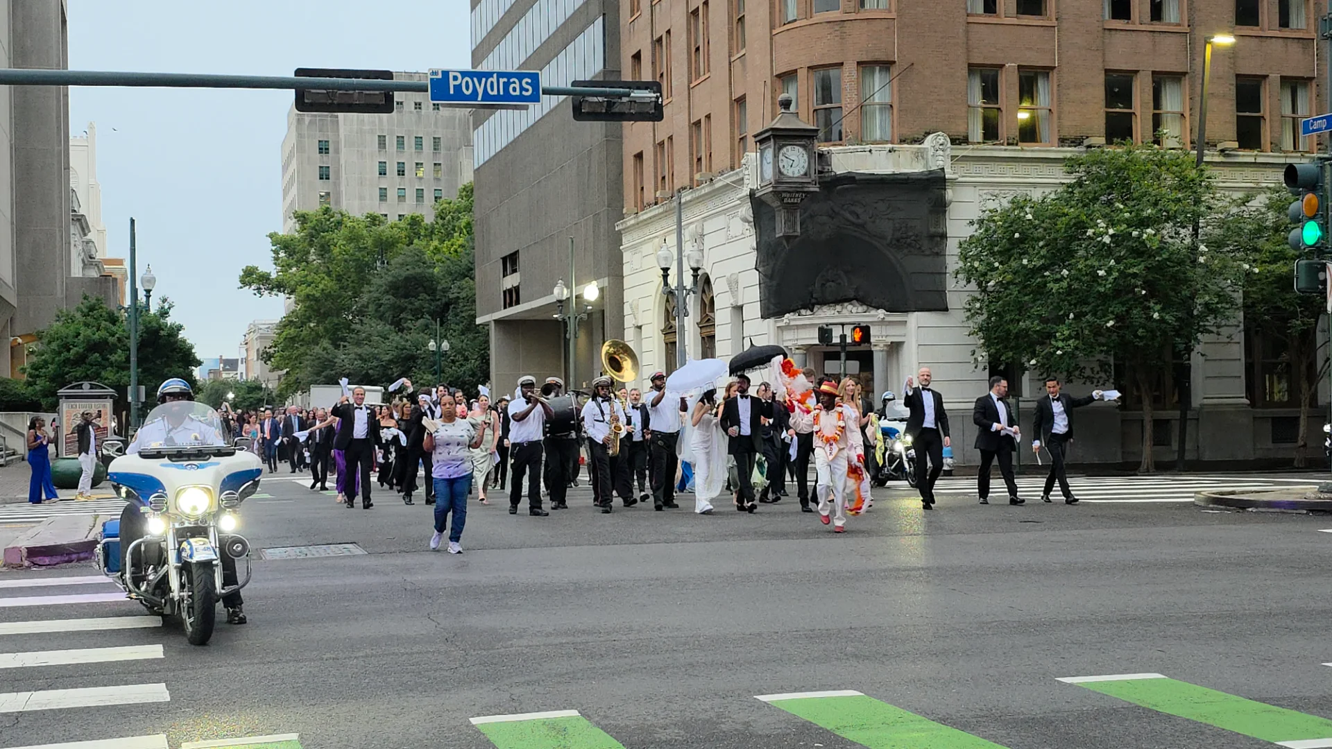 A wedding second line